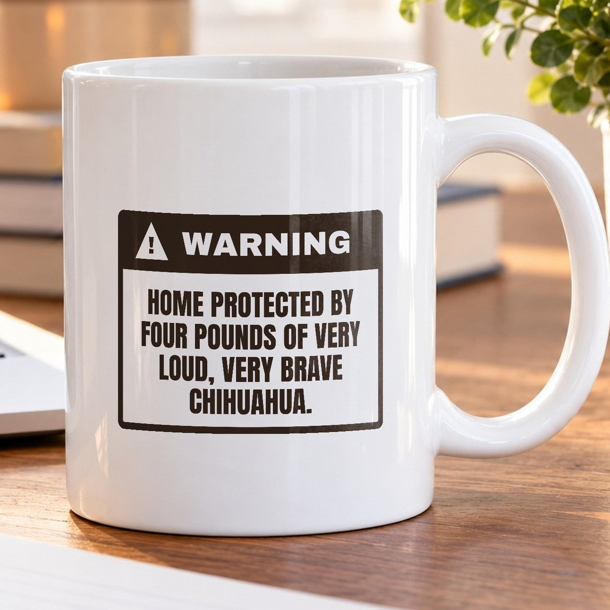 Funny Chihuahua Mug Four Pounds Of Home Security For Dog Moms - photo 5