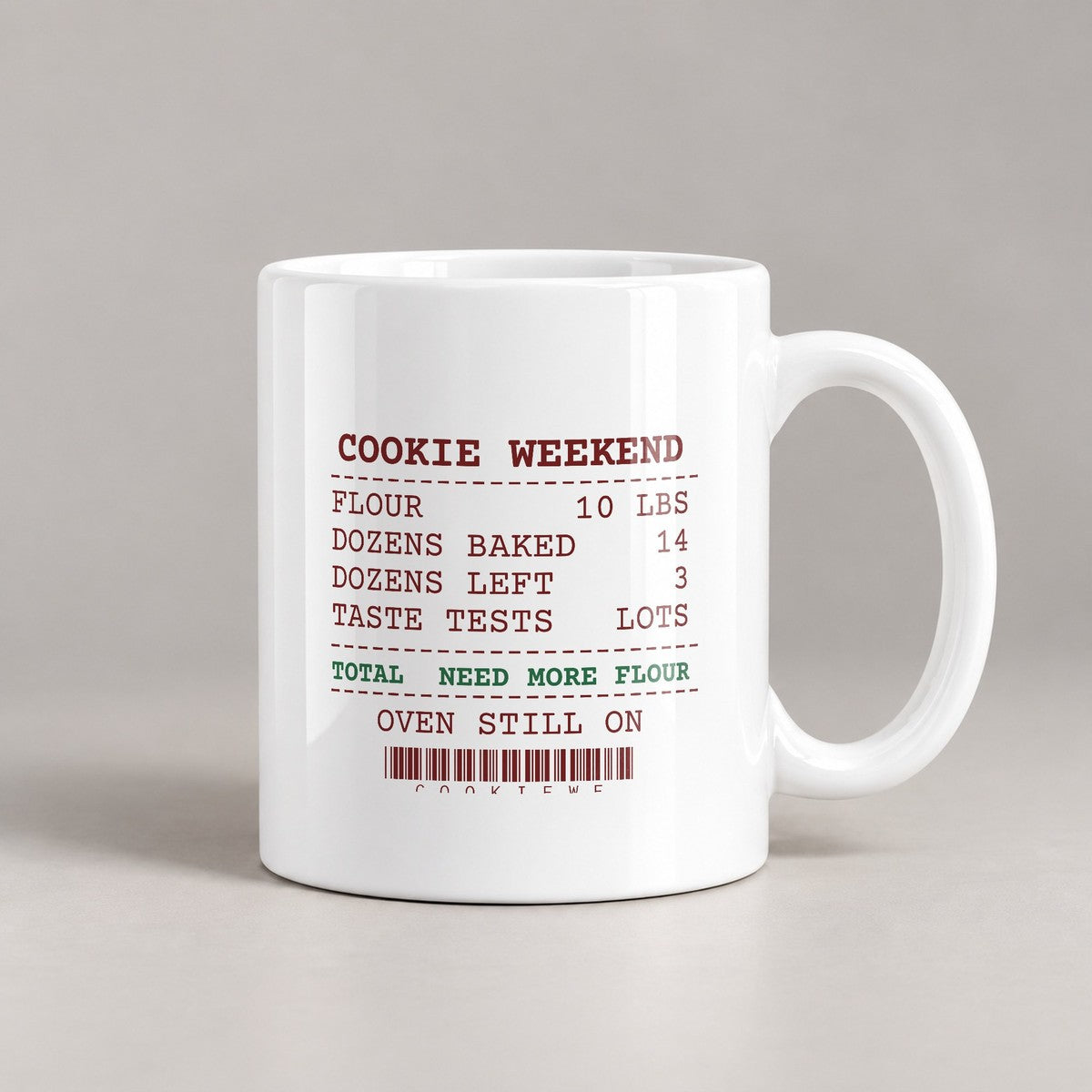 Funny Christmas Baking Coffee Mug Fourteen Dozen Baked Three Left - photo 3