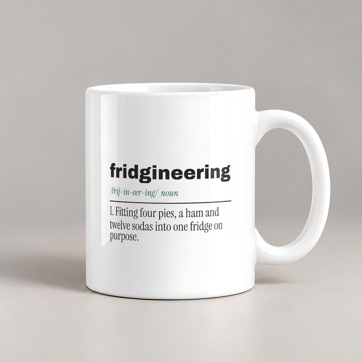 Funny Christmas Coffee Mug Fridgineering Dictionary Holiday Host - photo 2