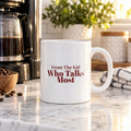 Funny Christmas Teacher Coffee Mug From The Kid Who Talks Most - photo 1