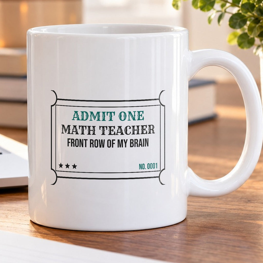 Math Lover Coffee Mug Front Row Of My Brain - photo 5
