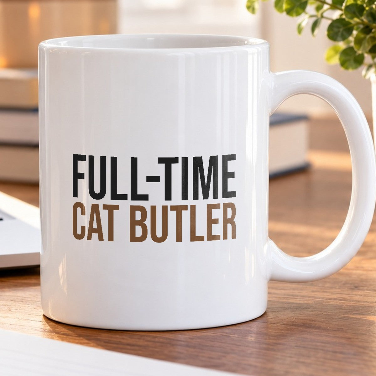 Funny Cat Mug Full-Time Cat Butler Coffee Cup For Cat Lovers - photo 5