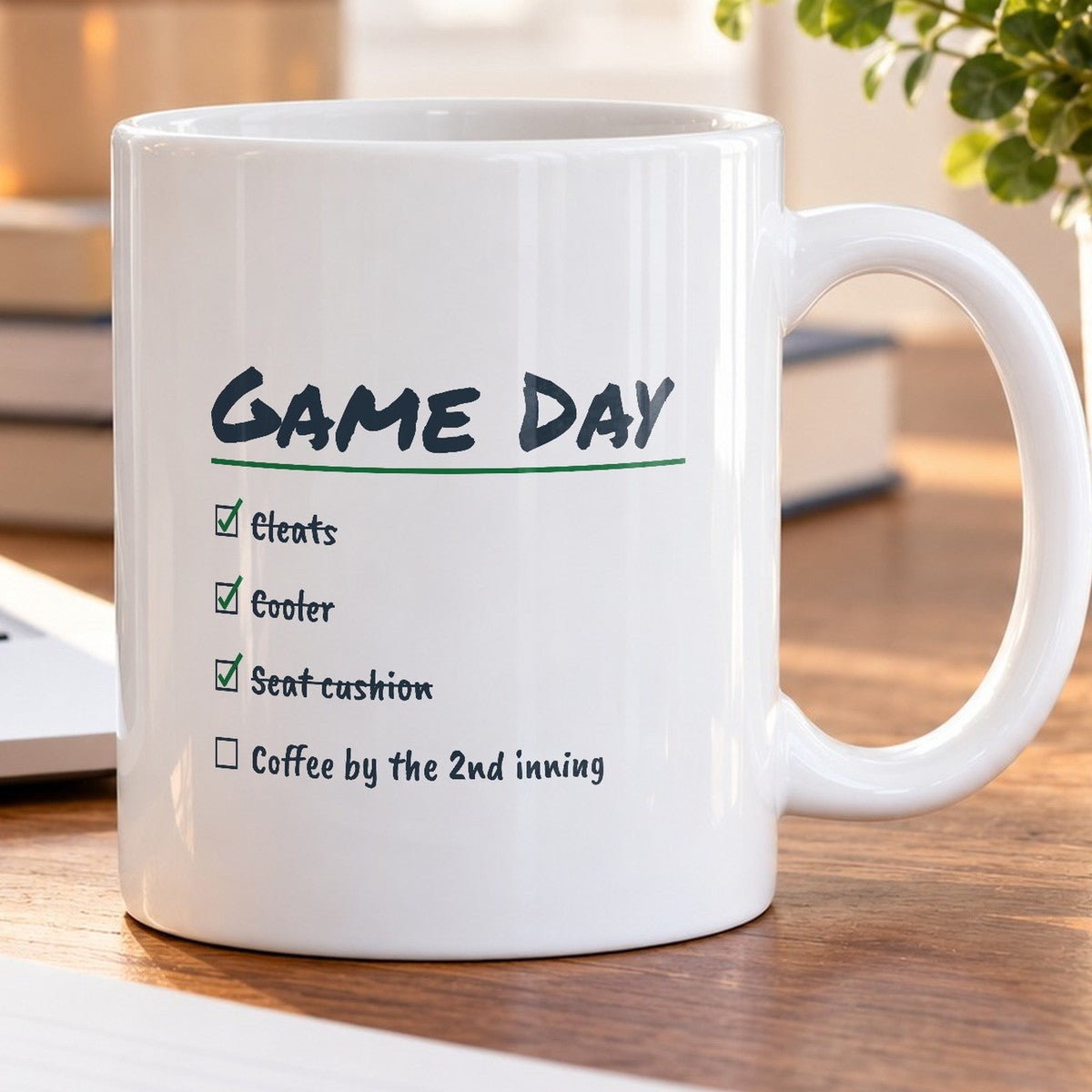 Funny Baseball Mom Coffee Mug Game Day Checklist Cleats And Cooler - photo 5