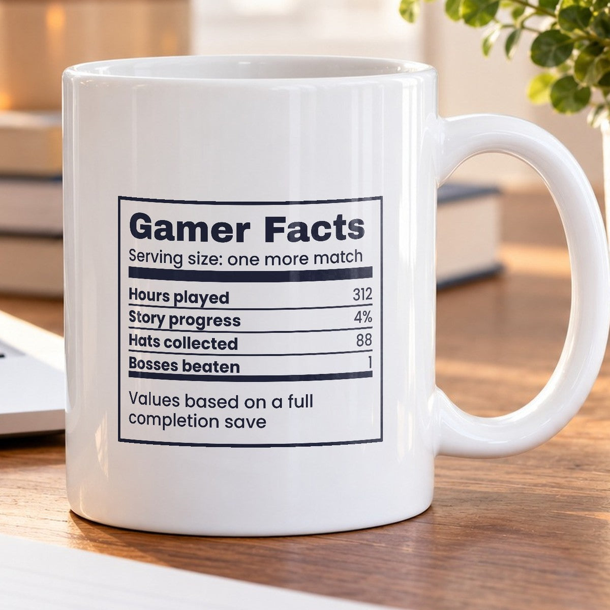 Funny Gamer Mug 312 Hours Four Percent Story Gamer Facts For Gamers - photo 5