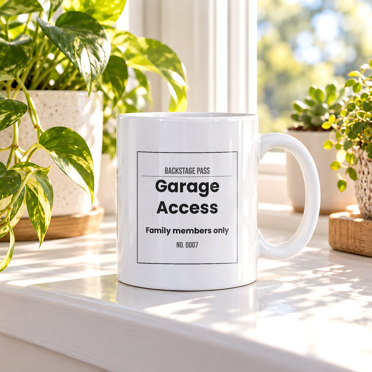 Funny Dad Coffee Mug Garage Backstage Pass For Dads - photo 1