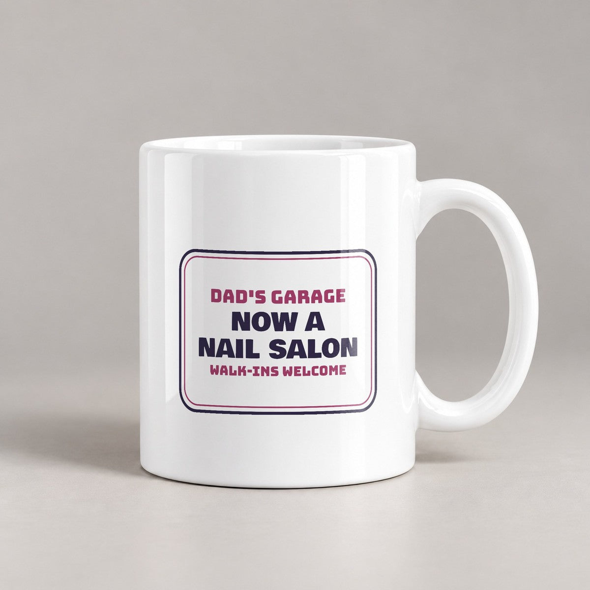 Funny Dad Of Daughters Coffee Mug Dad's Garage Now A Nail Salon - photo 3