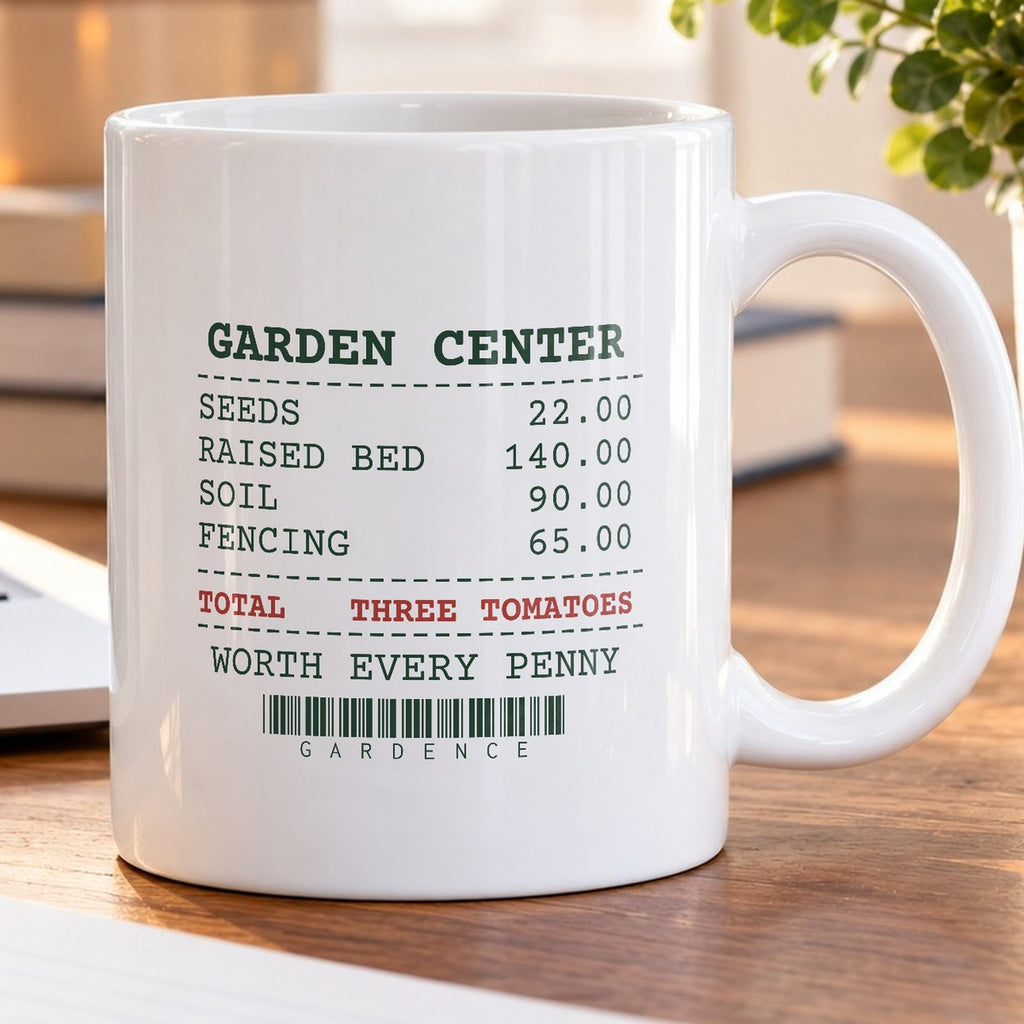 Funny Vegetable Garden Coffee Mug Garden Receipt Total Three Tomatoes - photo 5