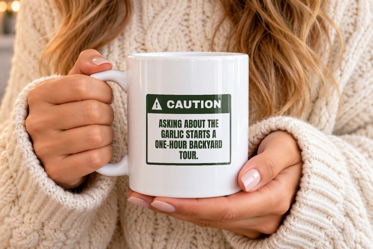 Funny Gardening Coffee Mug Ask About The Garlic For Vegetable Gardeners - photo 4