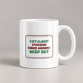 Funny Christmas Shopping Coffee Mug Gift Closet Stocked Since August - photo 1