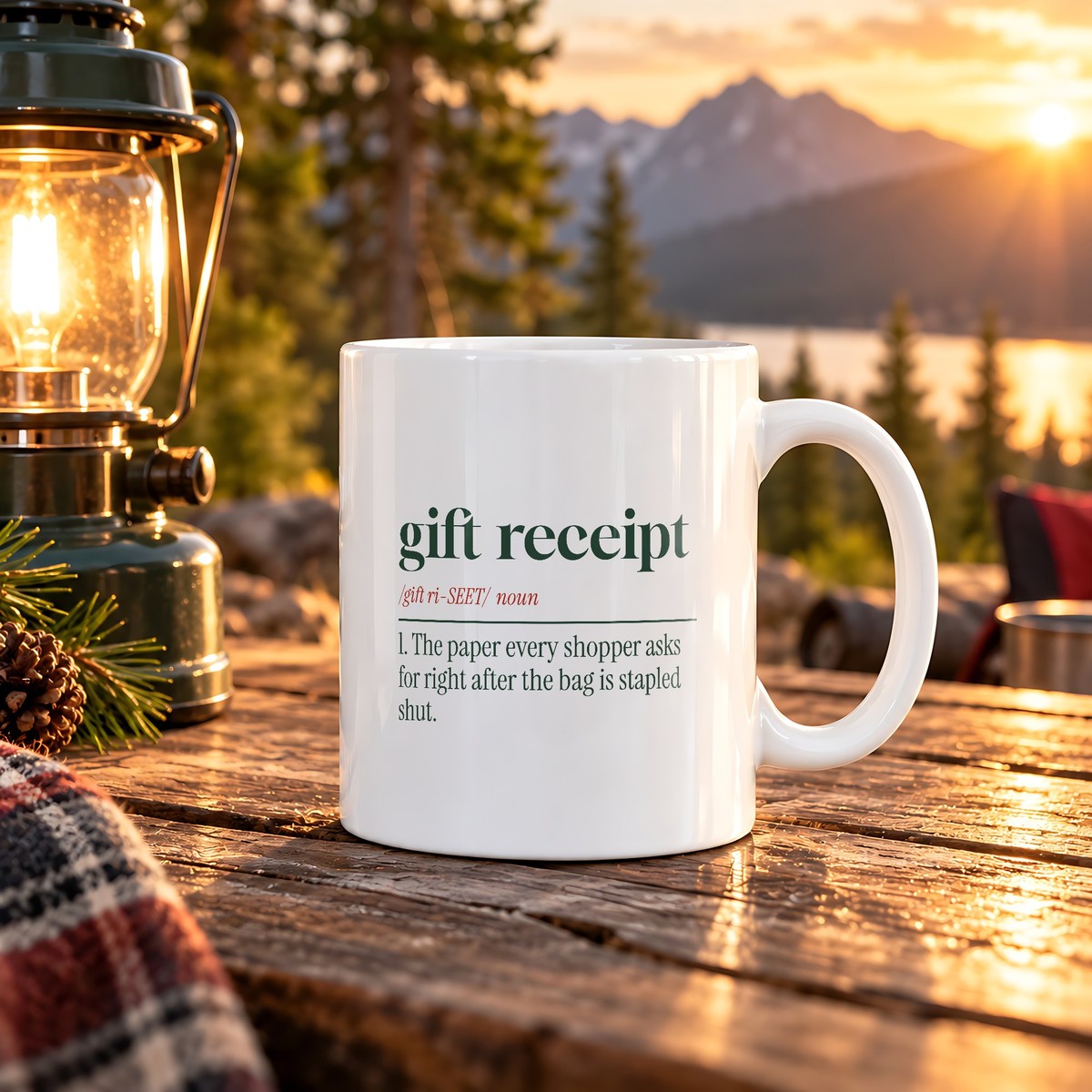 Funny Retail Christmas Coffee Mug Gift Receipt Definition For Cashiers - photo 1
