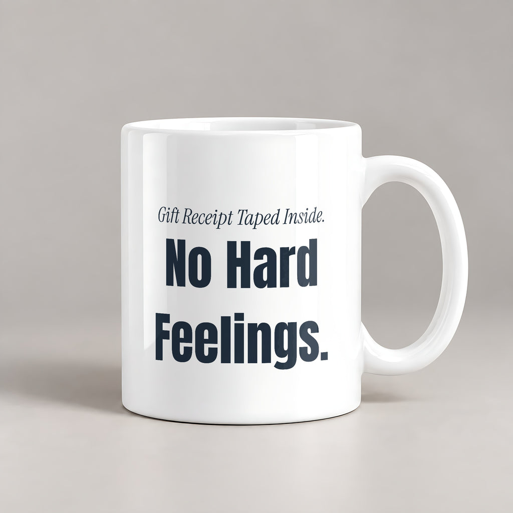 Funny Christmas Coffee Mug Receipt Taped Inside No Hard Feelings - photo 3
