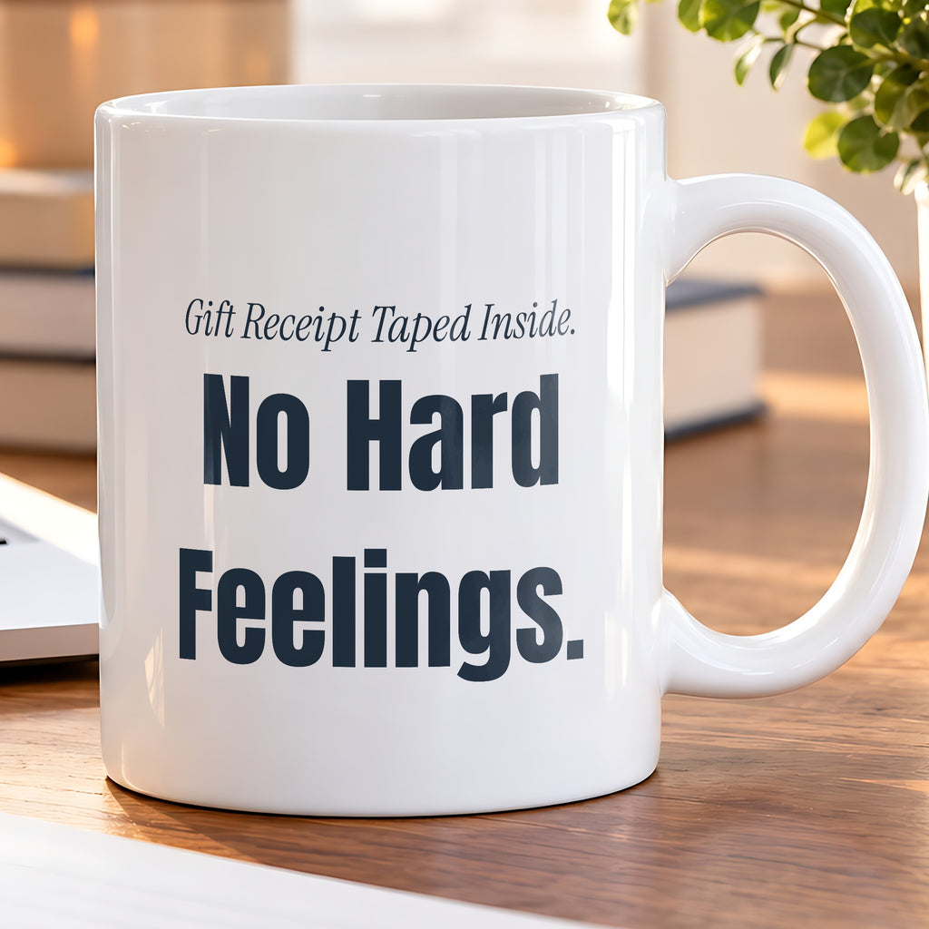 Funny Christmas Coffee Mug Receipt Taped Inside No Hard Feelings - photo 5