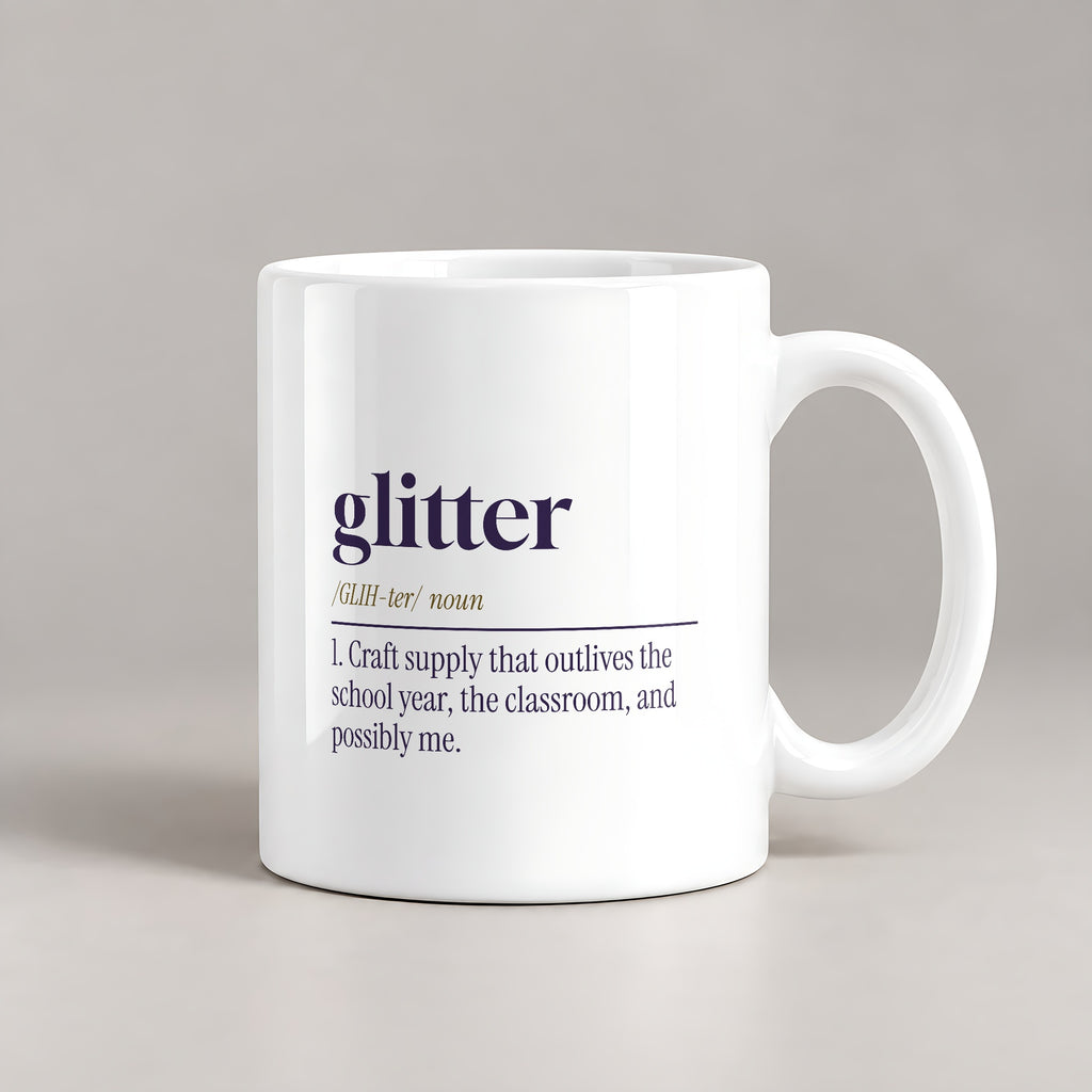Funny Glitter Dictionary Coffee Mug For Teachers - photo 2