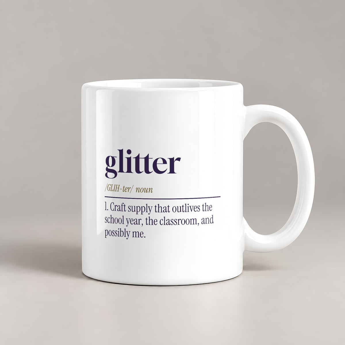 Funny Glitter Dictionary Coffee Mug For Teachers - photo 2