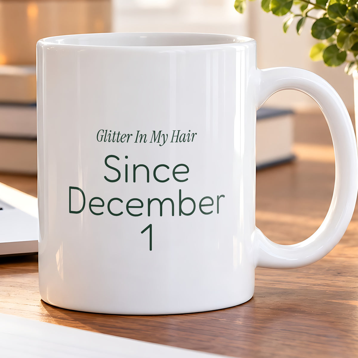 Funny Teacher Christmas Coffee Mug Glitter In My Hair Since Dec 1 - photo 5