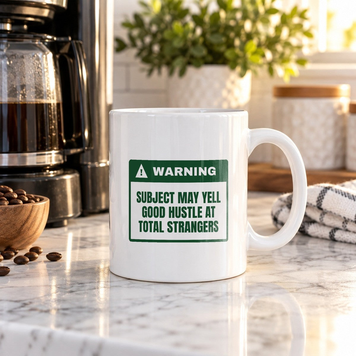 Soccer Mom Coffee Mug Warning May Yell Good Hustle - photo 3