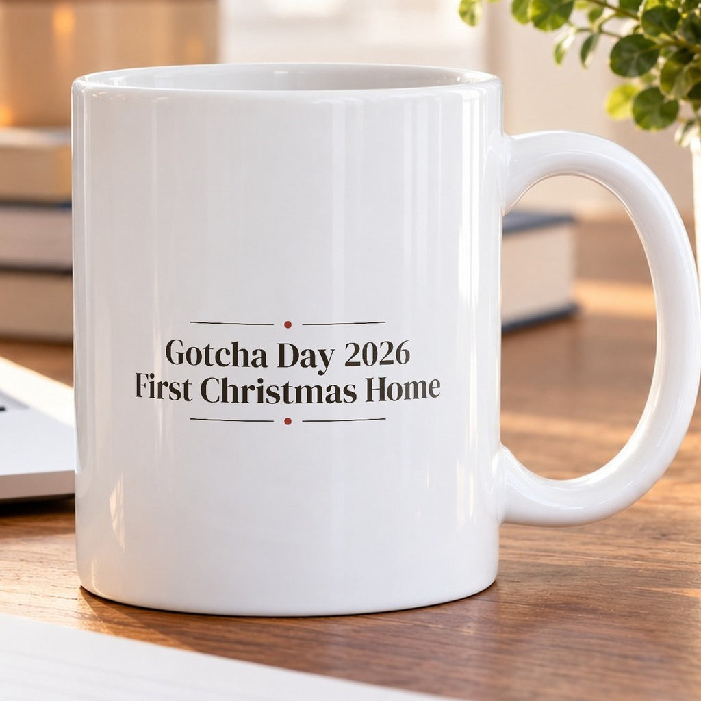 Rescue Dog Christmas Coffee Mug Gotcha Day 2026 First Christmas Home - photo 5