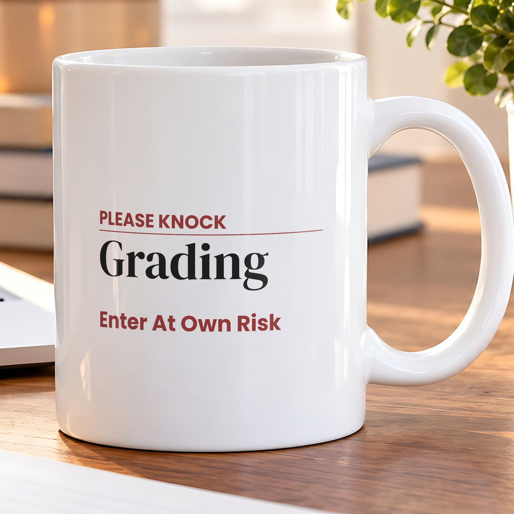 Funny Teacher Sign Coffee Mug Grading In Progress For Teachers - photo 5