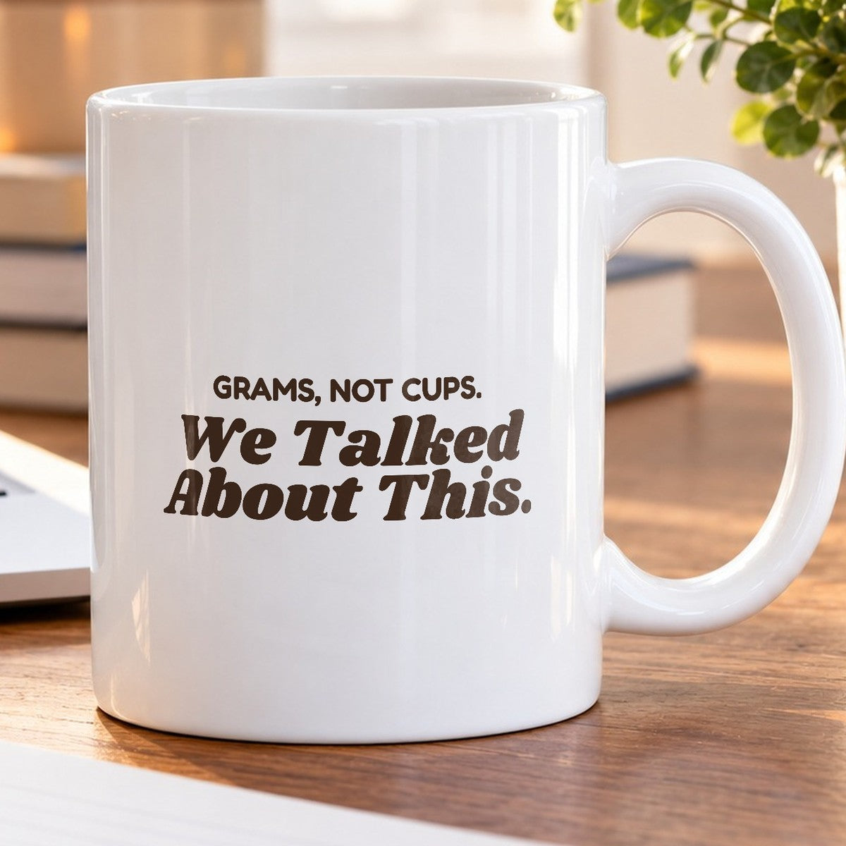 Retro Baking Coffee Mug Grams Not Cups Funny Kitchen Scale Baker - photo 5