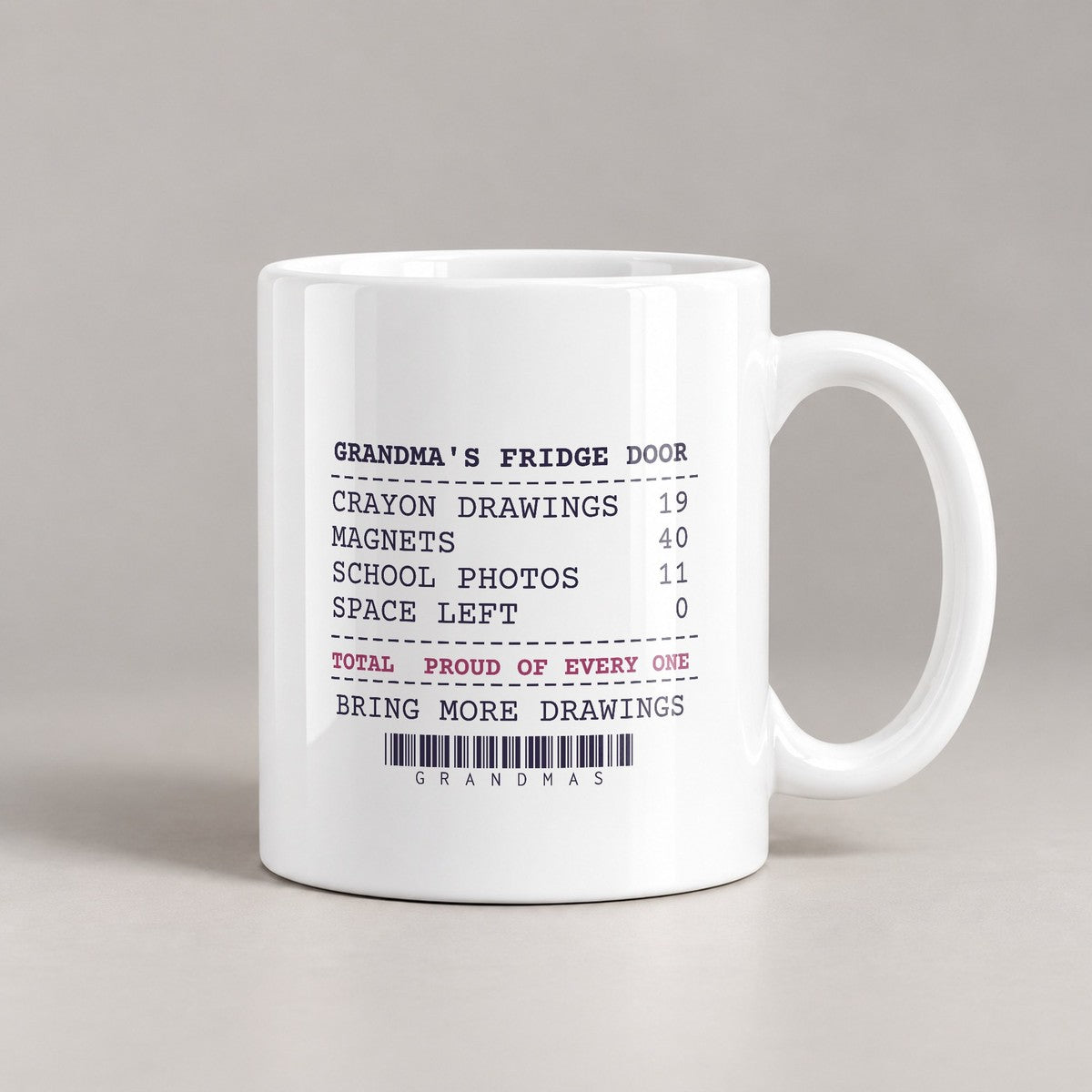 Funny Christmas Coffee Mug Grandma Fridge Door Receipt For Grandma - photo 2