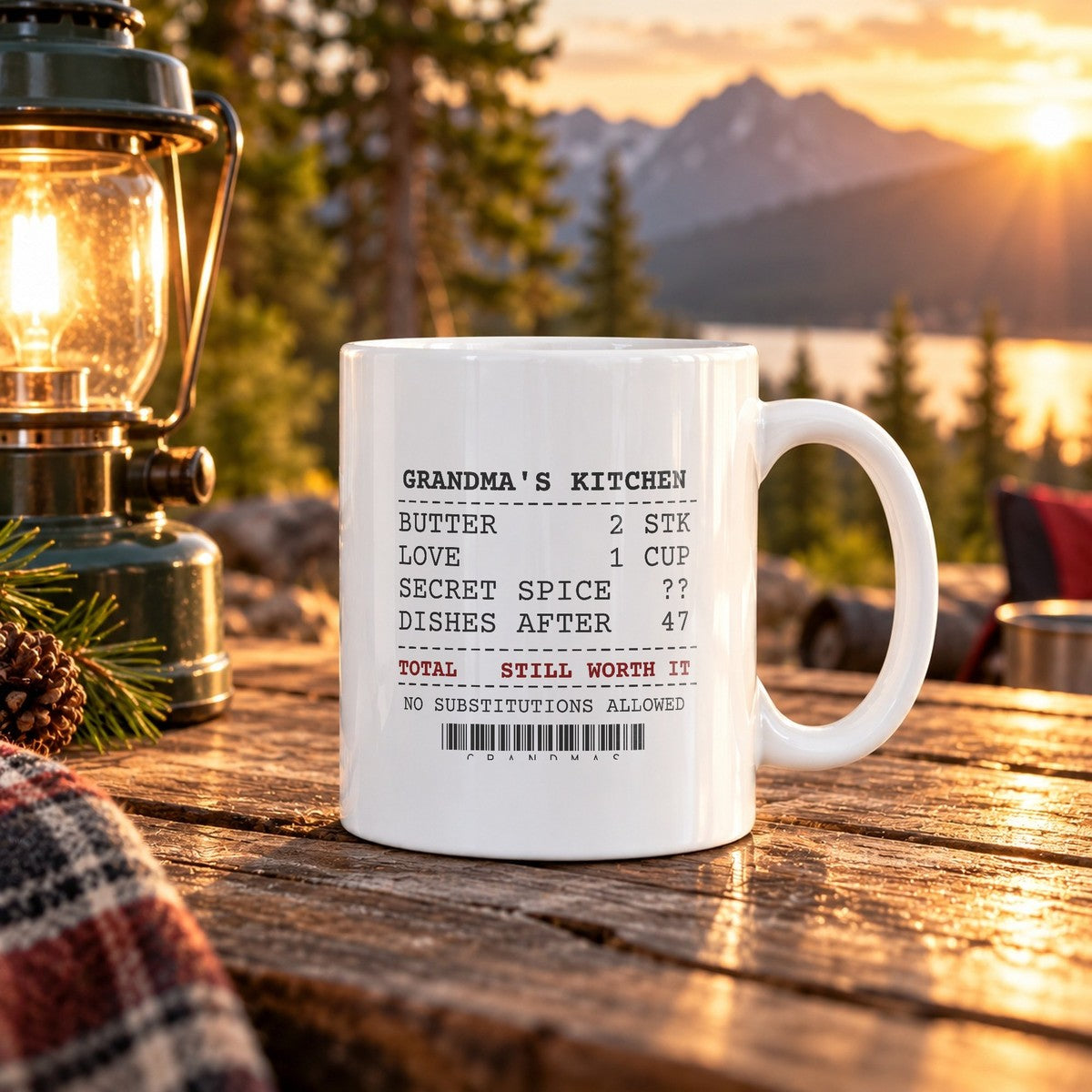 Grandmas Kitchen Receipt Coffee Mug For Cooking - photo 2