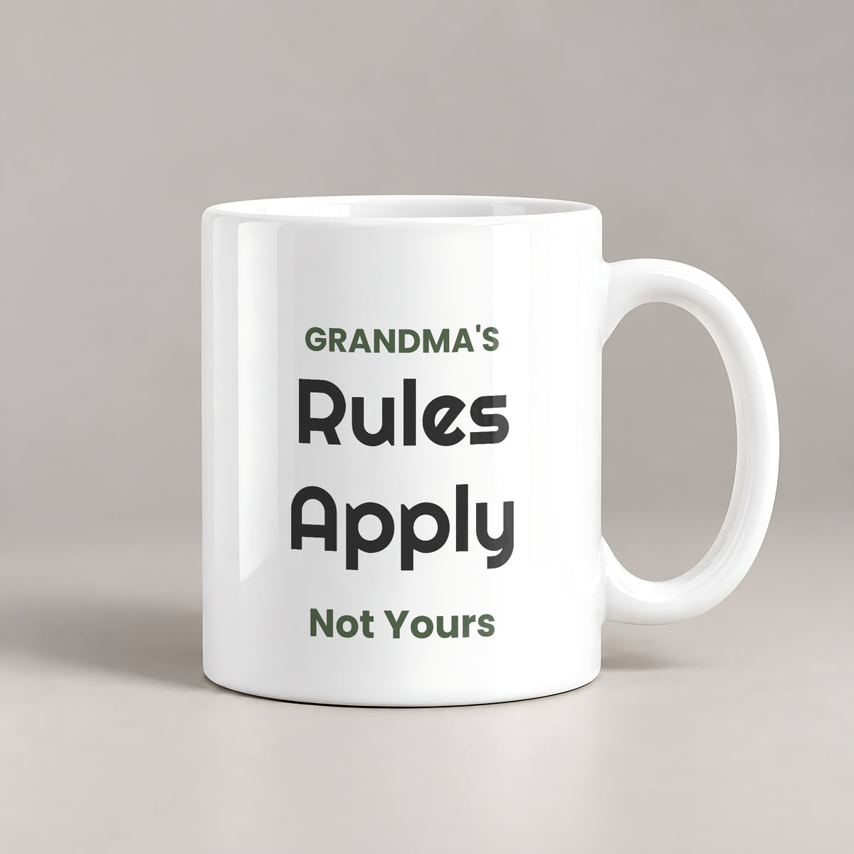 Funny Grandma Sign Coffee Mug Rules Apply For Grandma - photo 2
