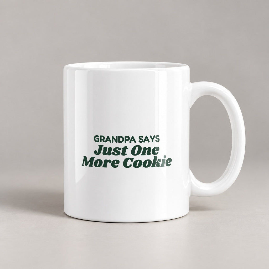 Funny Christmas Grandpa Coffee Mug Grandpa Says Just One More Cookie - photo 3