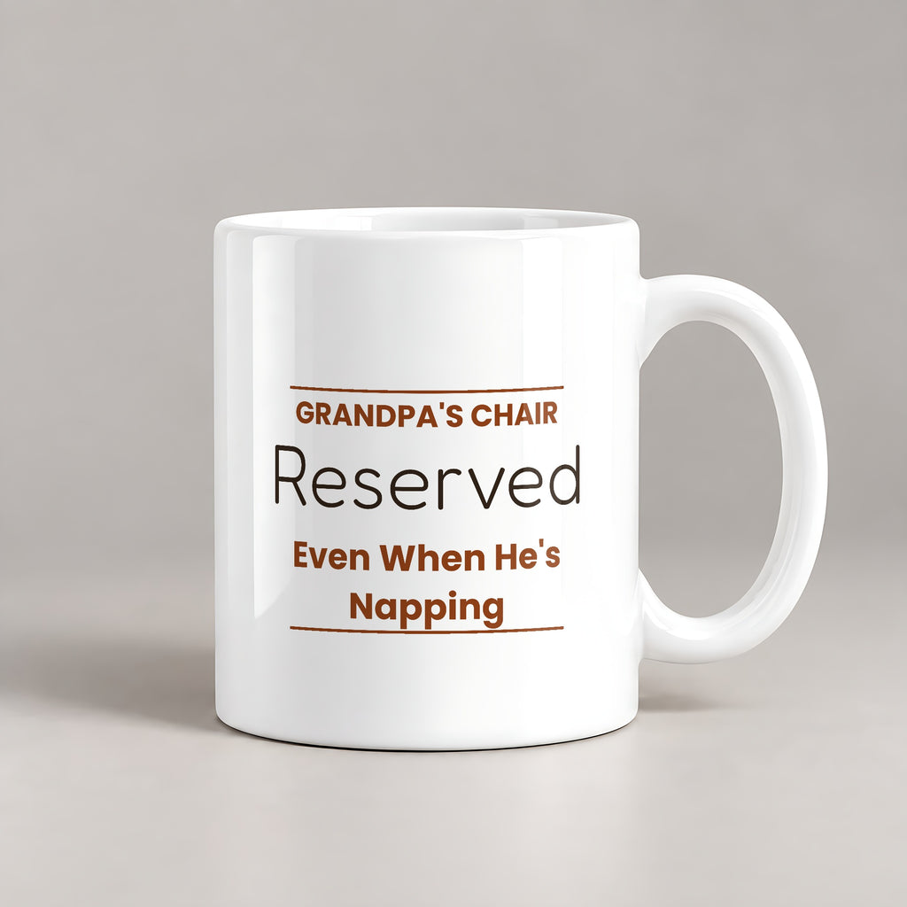 Funny Grandpa Chair Sign Coffee Mug For Grandpa - photo 1