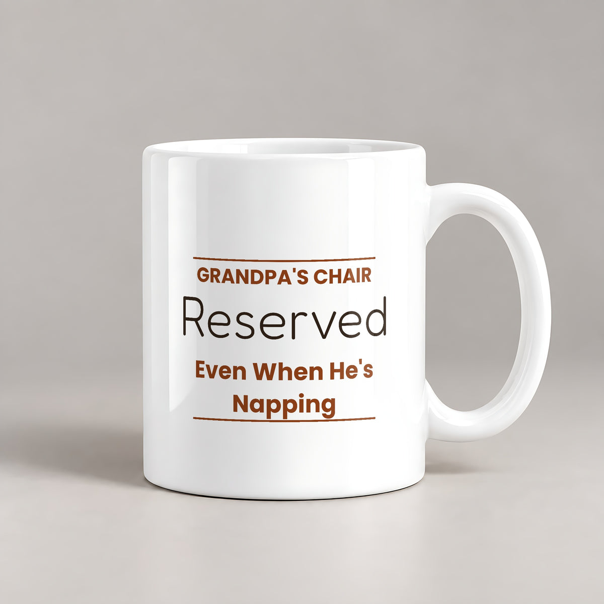 Funny Grandpa Chair Sign Coffee Mug For Grandpa - photo 1