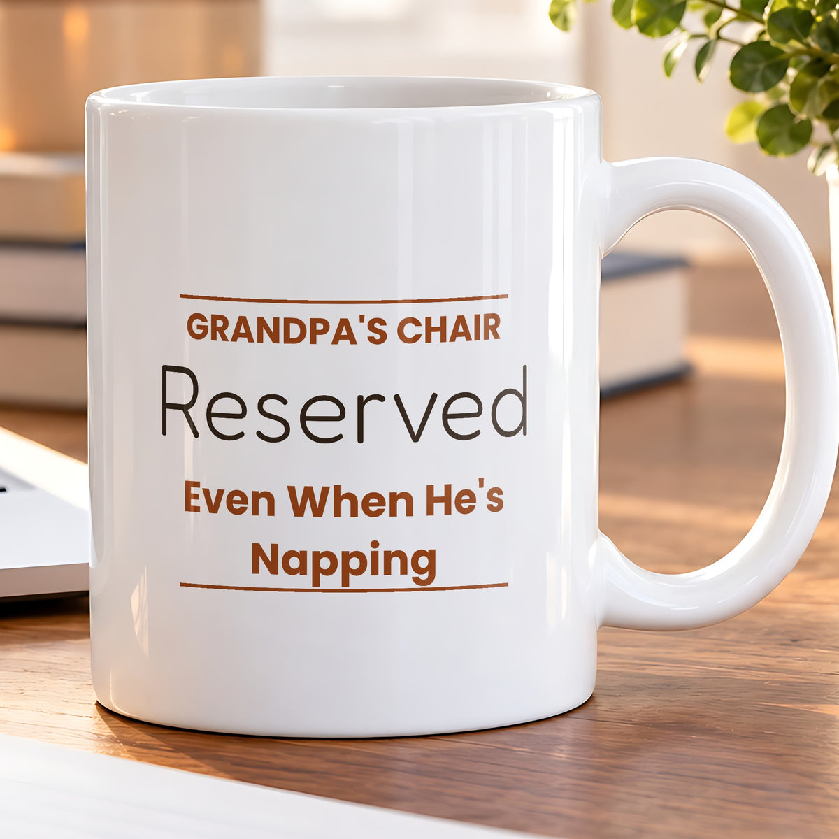 Funny Grandpa Chair Sign Coffee Mug For Grandpa - photo 5