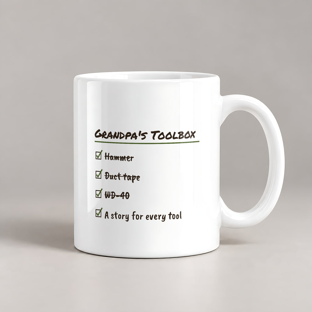 Funny Grandpa Toolbox Checklist Coffee Mug For Grandpa - photo 3