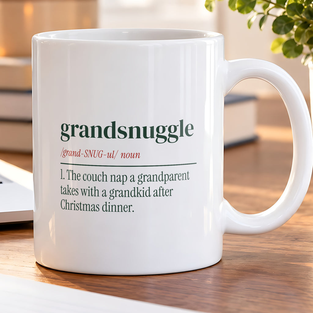 Christmas Grandparent Coffee Mug Grandsnuggle Definition For Grandpa - photo 5