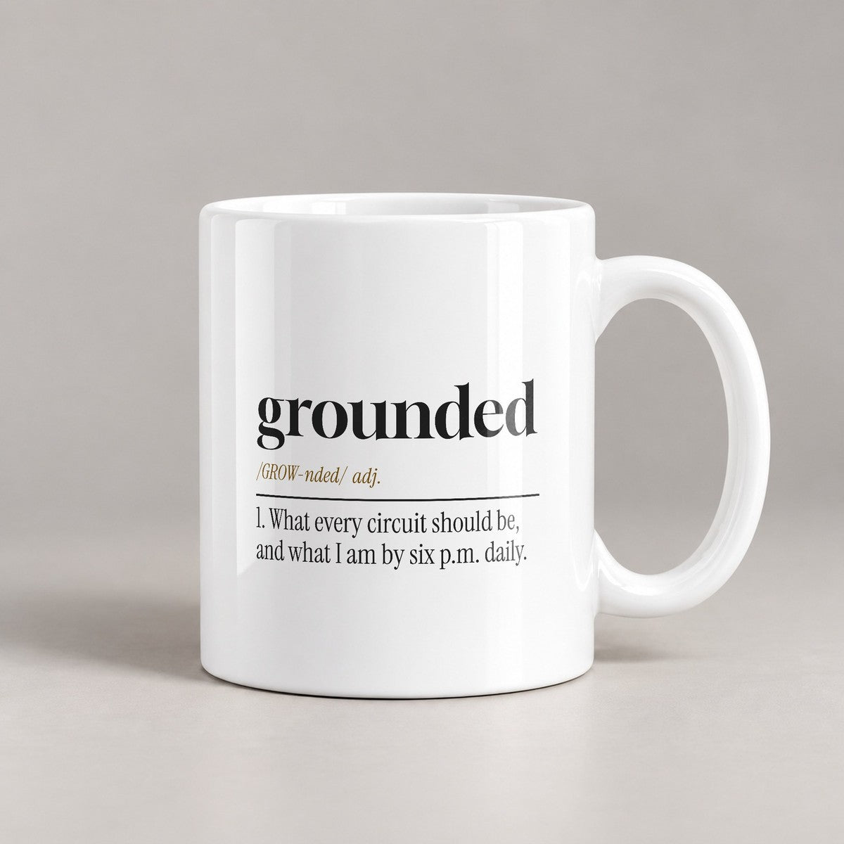 Grounded Definition Coffee Mug For Electricians - photo 2