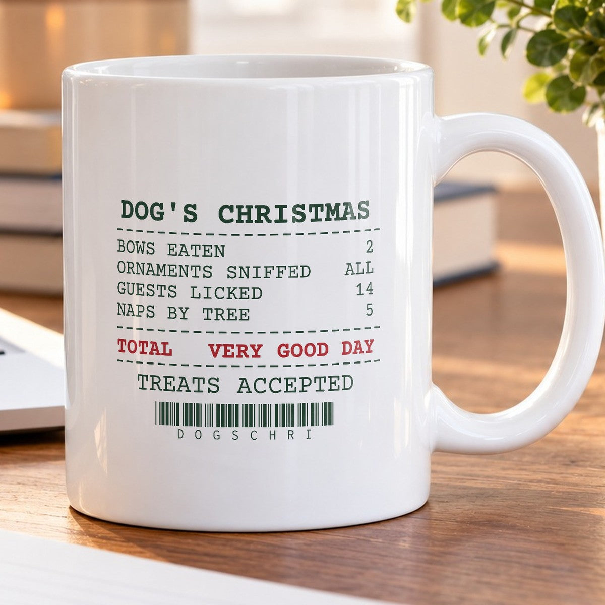 Funny Christmas Dog Coffee Mug Dog's Christmas Receipt For Dog Lovers - photo 5