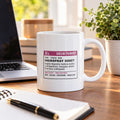 Cheer Mom Coffee Mug Apply Liberally Reapply Often - photo 1