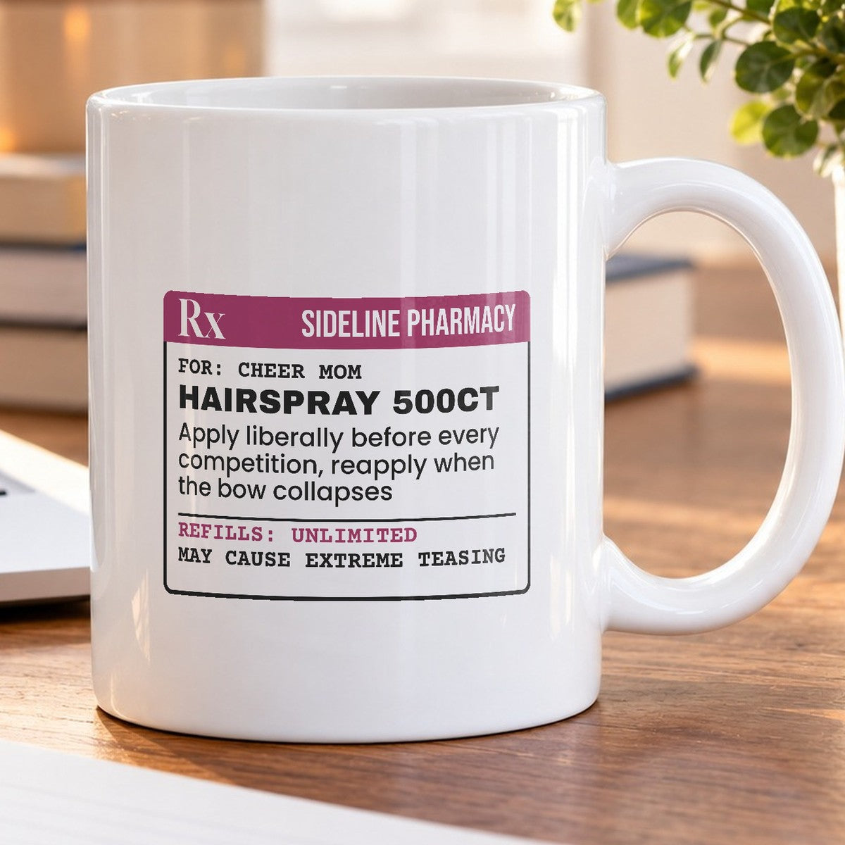 Cheer Mom Coffee Mug Apply Liberally Reapply Often - photo 5