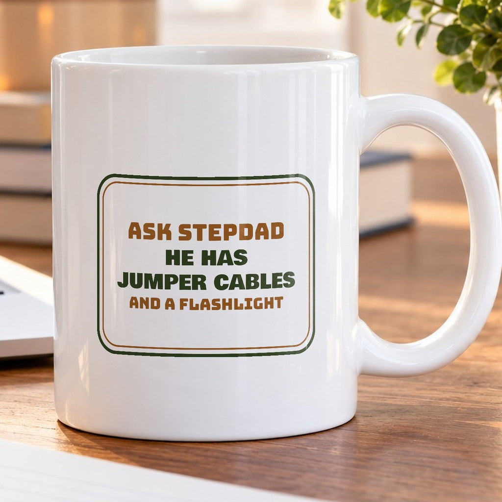 Funny Stepdad Coffee Mug He Has Jumper Cables For Stepfathers - photo 5
