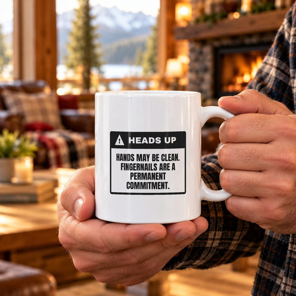 Mechanic Coffee Mug Clean Hands Permanent Fingernails - photo 3