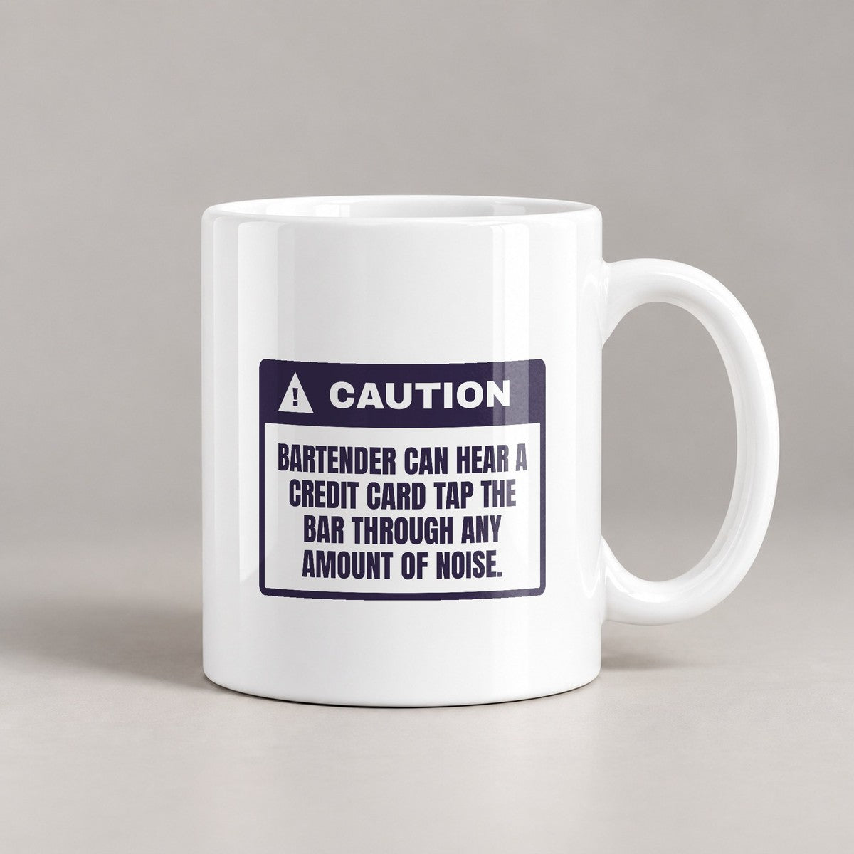 Funny Bartender Coffee Mug Hears A Card Tap Through Any Noise - photo 2