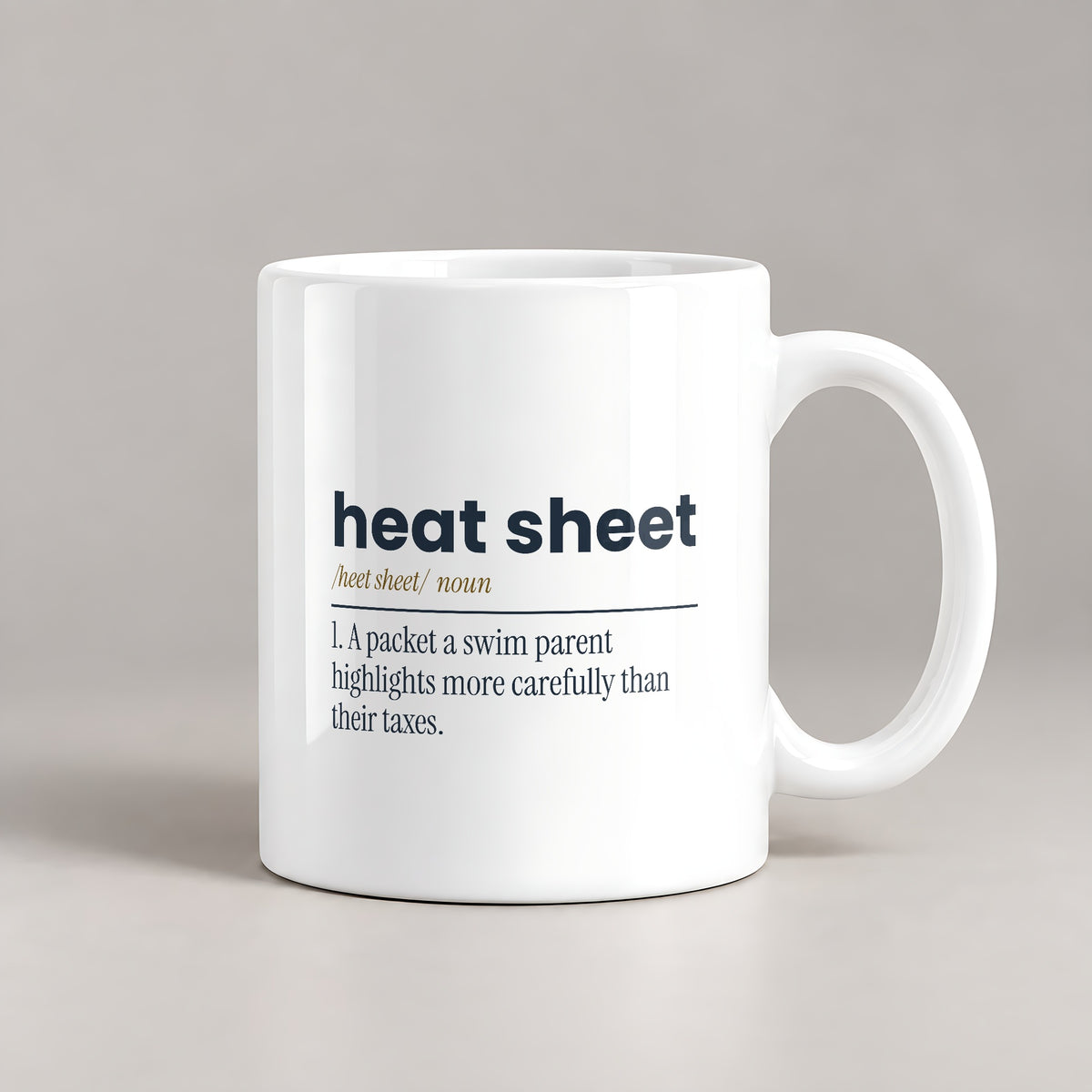 Funny Swim Mom Coffee Mug Heat Sheet Definition For Swim Parents - photo 3