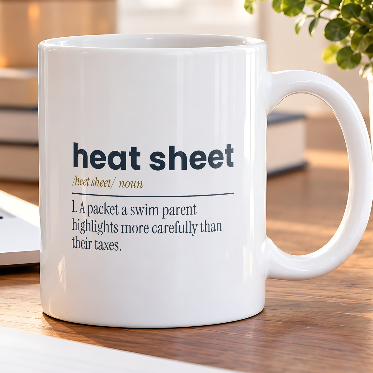 Funny Swim Mom Coffee Mug Heat Sheet Definition For Swim Parents - photo 5