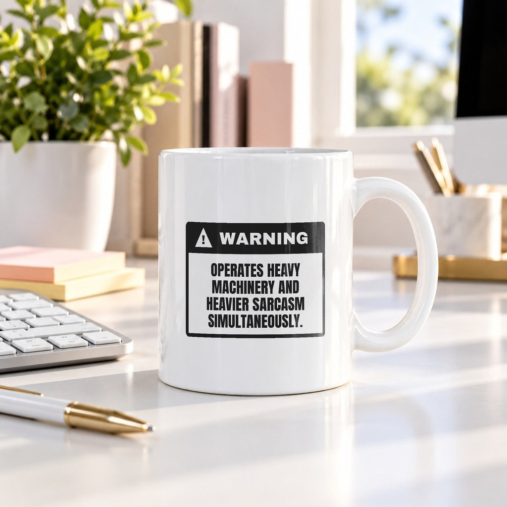 Operates Heavy Machinery And Sarcasm Coffee Mug - photo 2