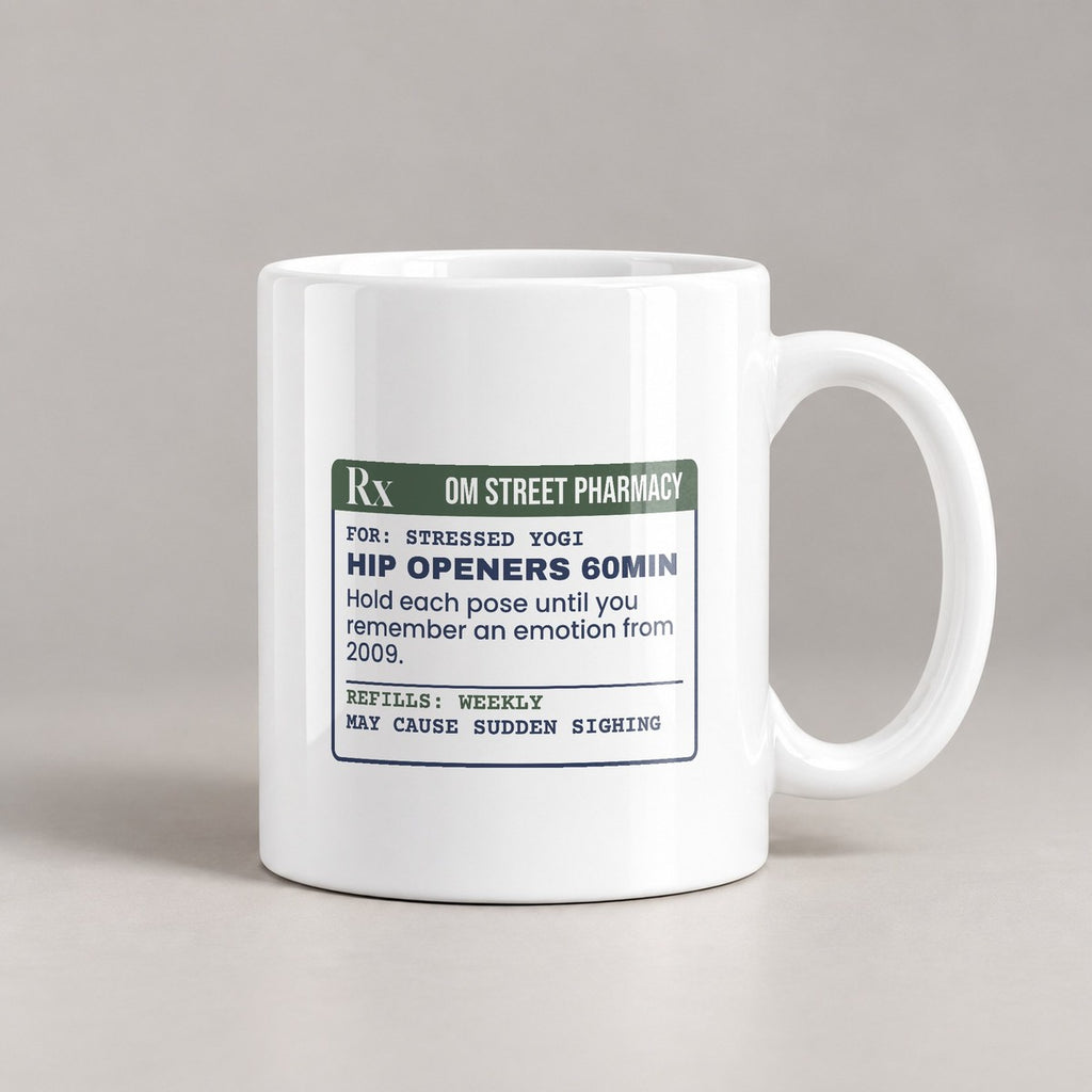 Funny Yoga Coffee Mug Hip Openers Prescription For Yoga Teachers - photo 3