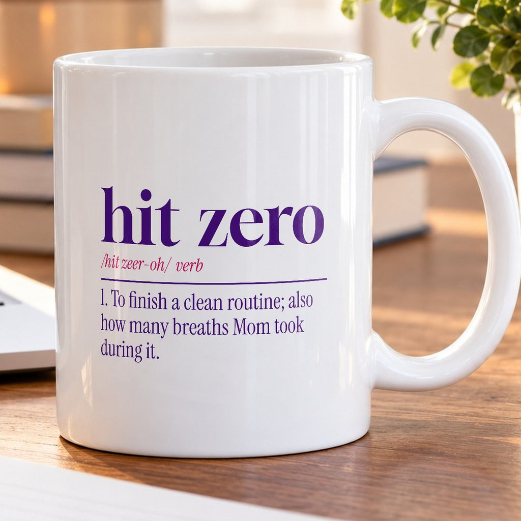 Funny Cheer Mom Coffee Mug Hit Zero Definition For Cheer Moms - photo 5