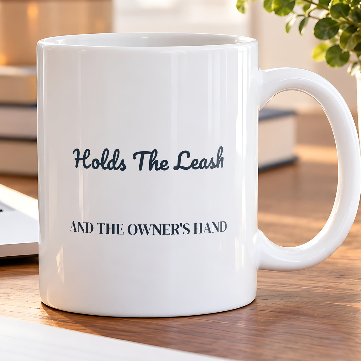 Vet Tech Coffee Mug Holds The Leash And The Owner's Hand - photo 5