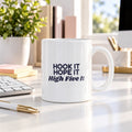 Funny Bowling Coffee Mug Hook It Hope It High Five It For Bowlers - photo 1