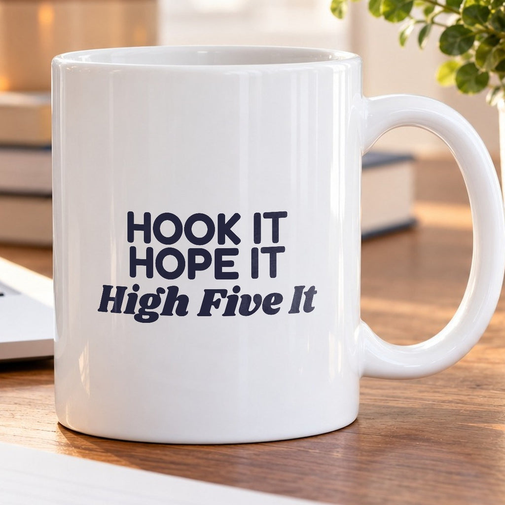 Funny Bowling Coffee Mug Hook It Hope It High Five It For Bowlers - photo 5
