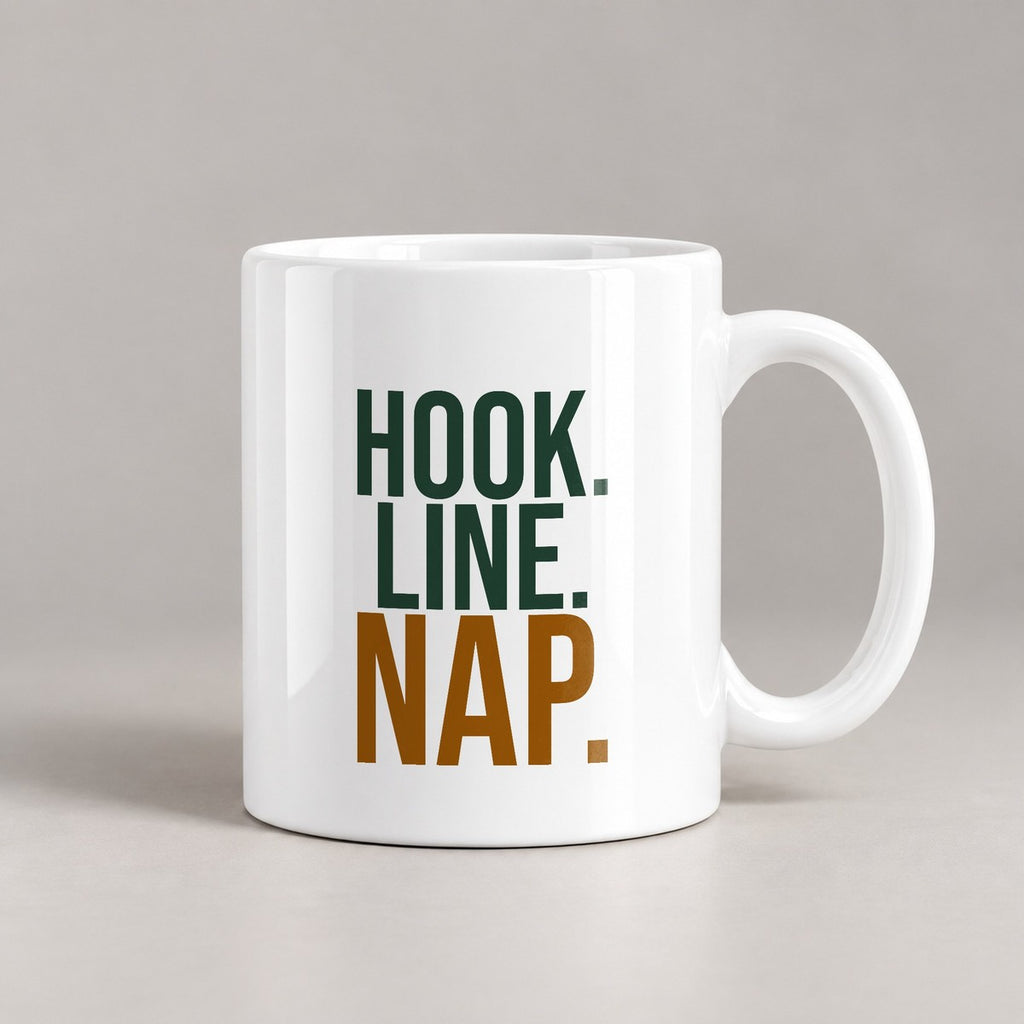 Funny Fishing Mug Hook Line Nap Coffee Cup - photo 3