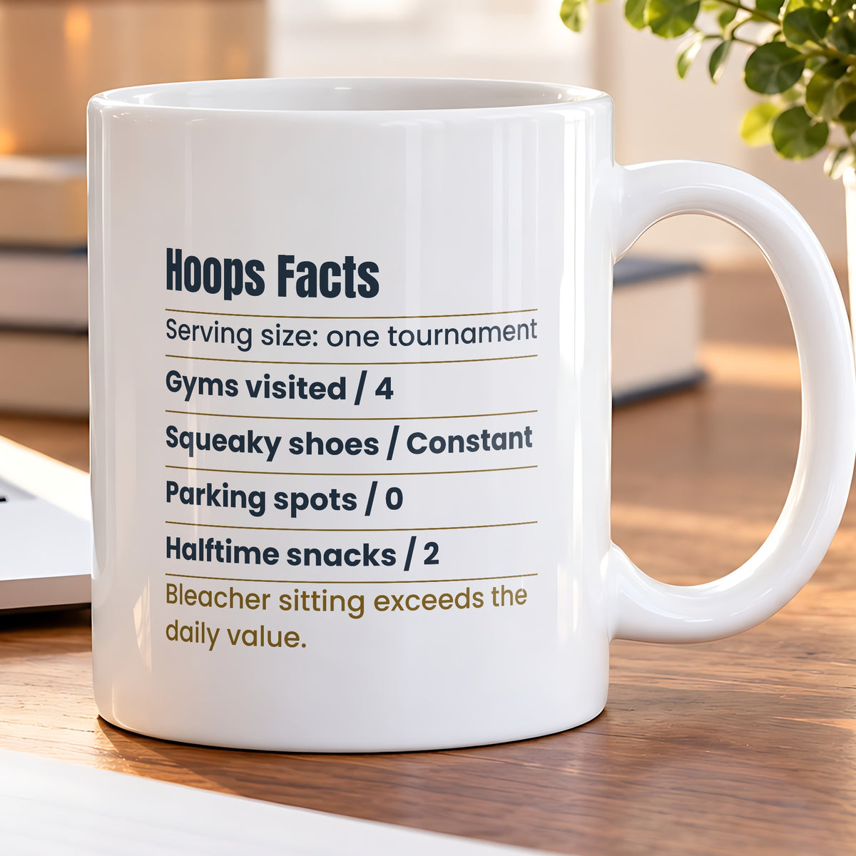 Funny Basketball Coffee Mug Hoops Facts Label For Basketball Parents - photo 5