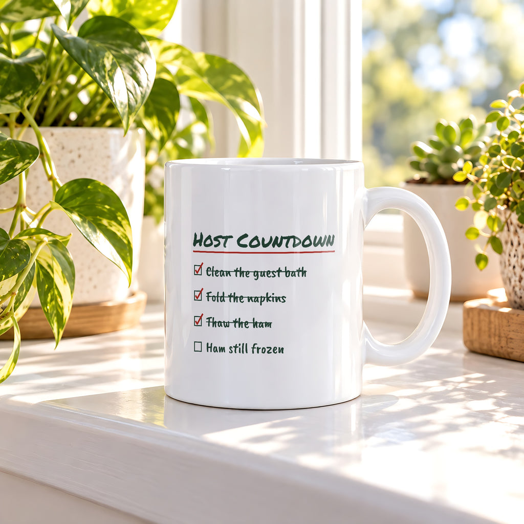 Funny Christmas Hosting Coffee Mug Host Countdown Ham Still Frozen - photo 1